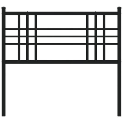 vidaXL Metal Headboard Black 100cm