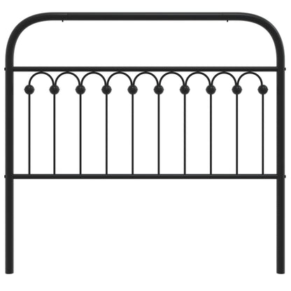 vidaXL Metal Headboard Black 107 cm