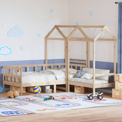 vidaXL Day Bed Set with Roof without Mattress 90x200 cm