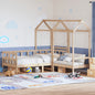 vidaXL Day Bed Set with Roof without Mattress 80x200 cm