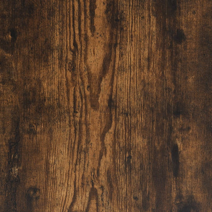 vidaXL Coffee Table Smoked Oak 90x90x28 cm Engineered Wood