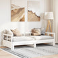 vidaXL Daybed without Mattress White 90x200 cm Solid Wood Pine