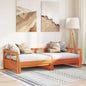 vidaXL Daybed without Mattress Wax Brown 90x200 cm Solid Wood Pine