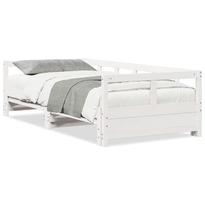vidaXL Daybed without Mattress White 90x190 cm Solid Wood Pine