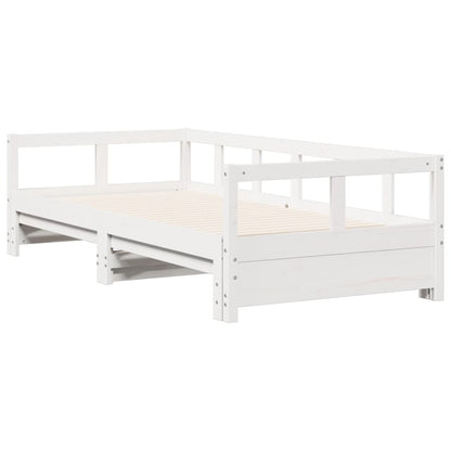 vidaXL Daybed without Mattress White 90x190 cm Solid Wood Pine