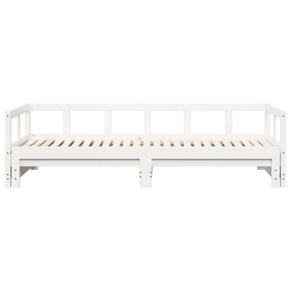 vidaXL Daybed without Mattress White 90x190 cm Solid Wood Pine