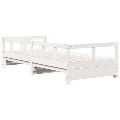 vidaXL Daybed without Mattress White 90x190 cm Solid Wood Pine