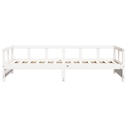 vidaXL Daybed without Mattress White 90x200 cm Solid Wood Pine