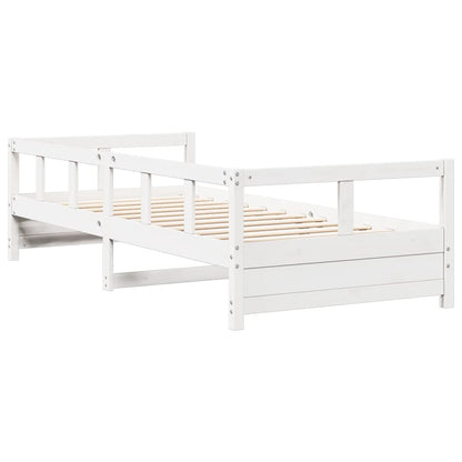 vidaXL Daybed without Mattress White 90x200 cm Solid Wood Pine