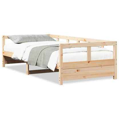 vidaXL Daybed without Mattress Natural 90x190 cm Single Solid Wood Pine
