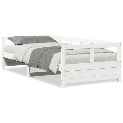 vidaXL Daybed without Mattress White 90x190 cm Single Solid Wood Pine
