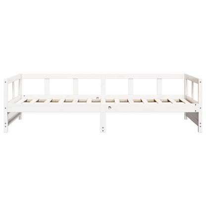vidaXL Daybed without Mattress White 90x190 cm Single Solid Wood Pine