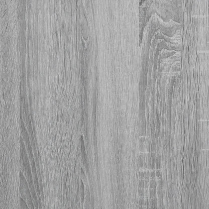 vidaXL Narrow Bathroom Cabinet with Wheels Grey Sonoma Engineered Wood