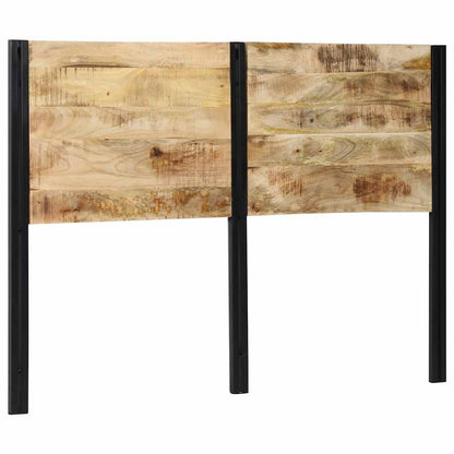 vidaXL Headboard 140 cm Solid Wood Mango and Iron