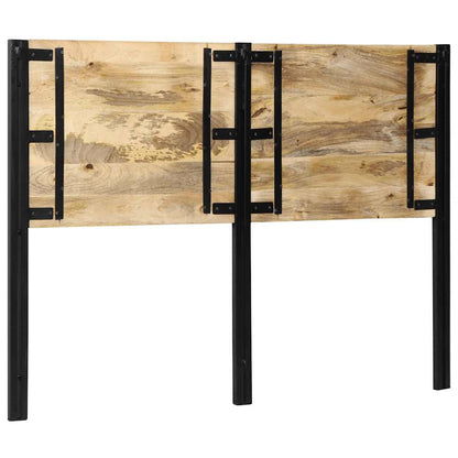 vidaXL Headboard 140 cm Solid Wood Mango and Iron