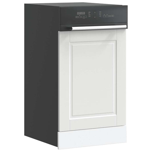 vidaXL Dishwasher Panel Porto White 45x1,5x67 cm Engineered Wood