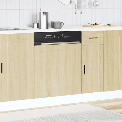 vidaXL Dishwasher Panel Porto Sonoma Oak 60x1.5x67 cm Engineered Wood