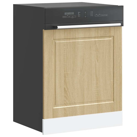 vidaXL Dishwasher Panel Porto Sonoma Oak 60x1.5x67 cm Engineered Wood